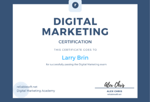 Digital marketing certificates