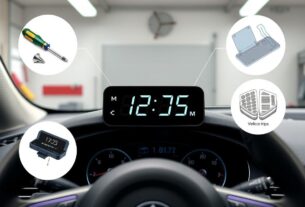 Baimoqi Car Digital Clock Instructions