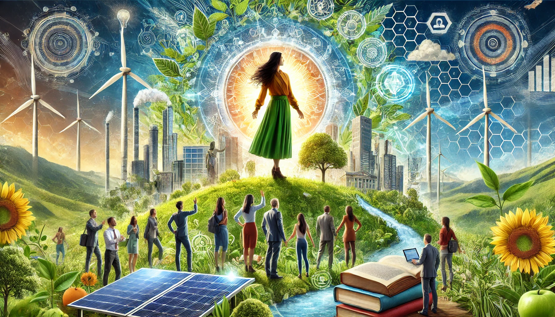 A visionary leader as Malia Manocherian at the age of 40, as a leader of a sustainable future with the components of green cities, cooperation and innovation.