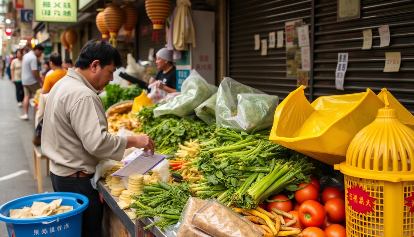 Chinatown Hawker Leftovers Consumption