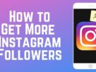 How to get more instagram followers