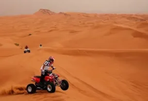 Desert quad biking