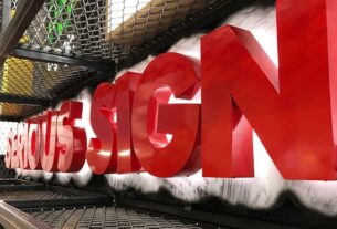 3D Letter Signs Printing for Business Promotion