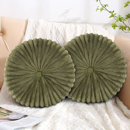 Handcrafted Wheel-Shaped Pillows